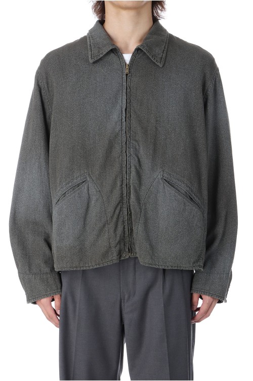 ジャケット・アウター 50'S VINTAGE BLACK CHAMBRAY JACKET Vintage Black Chambray Sports Jacket - BLACK (25AAP-01-46