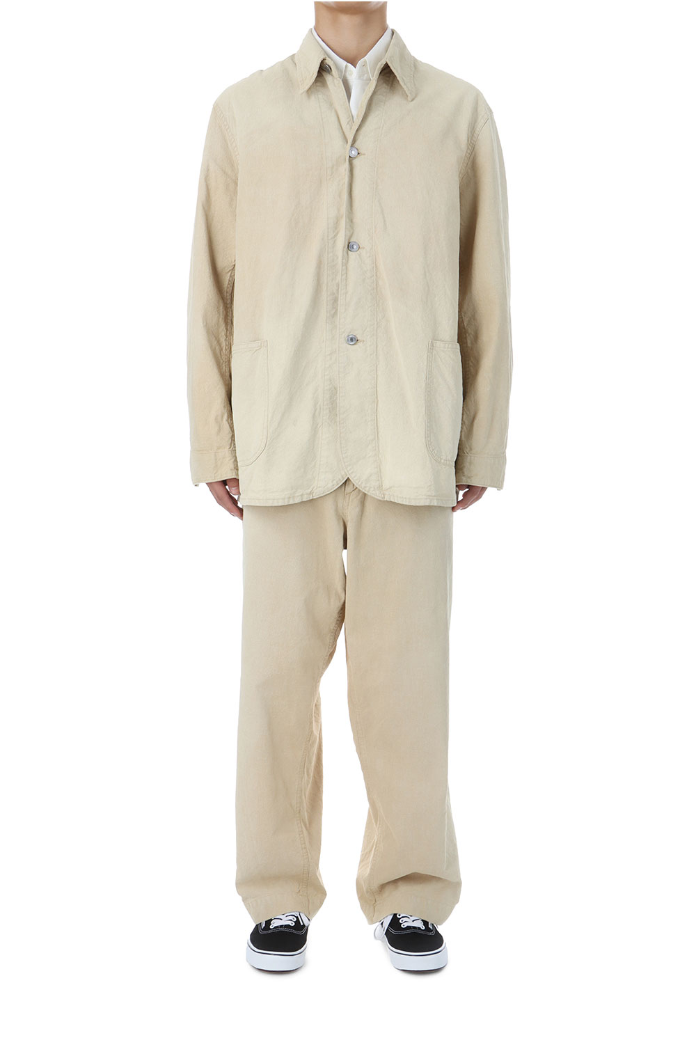 Vintage Pin Check Coverall - BEIGE (25AAP-01-47) | セレクト