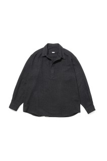 Wool Skipper Shirt - CHARCOAL (25AAP-02-11)