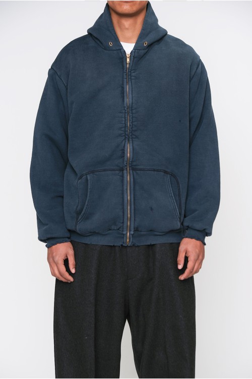 Vintage Zip Sweat Hoodie - NAVY (25AAP-05-12) | セレクトショップ