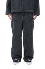 Vintage Cinch Buckle Euro Work Pants - GRAY (25AAP-04-28