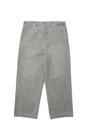 Vintage Cinch Buckle Euro Work Pants - GRAY (25AAP-04-28)