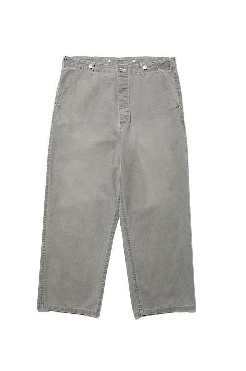 パンツ vintage Euro repair pants 80s 90s euro vintage ロガーパンツ ブラックモールスキン L