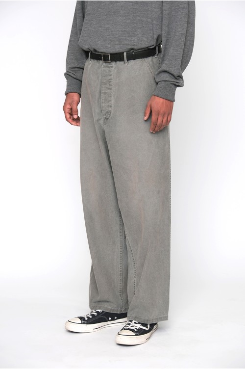 Vintage Cinch Buckle Euro Work Pants - GRAY (25AAP-04-28