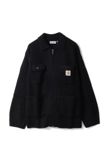 CHORE KNIT JACKET / Palisander (I03539933HXX)