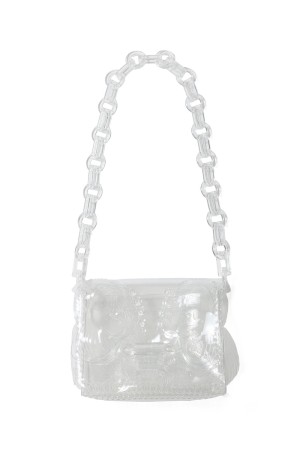 Transparent Sculptural Mini Chain Bag -CLEAR(MMSS17-AC095)
