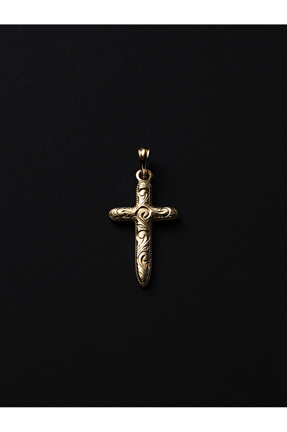 Engraved Cross Pendant / Gold K18 (RX-907-2); | セレクトショップ