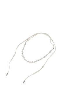Pearl Ribbon Choker - BLACK (12510909)