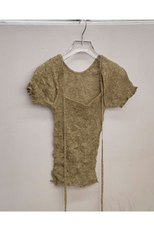 2way Sheer Knittops - OLIVE (12520517)