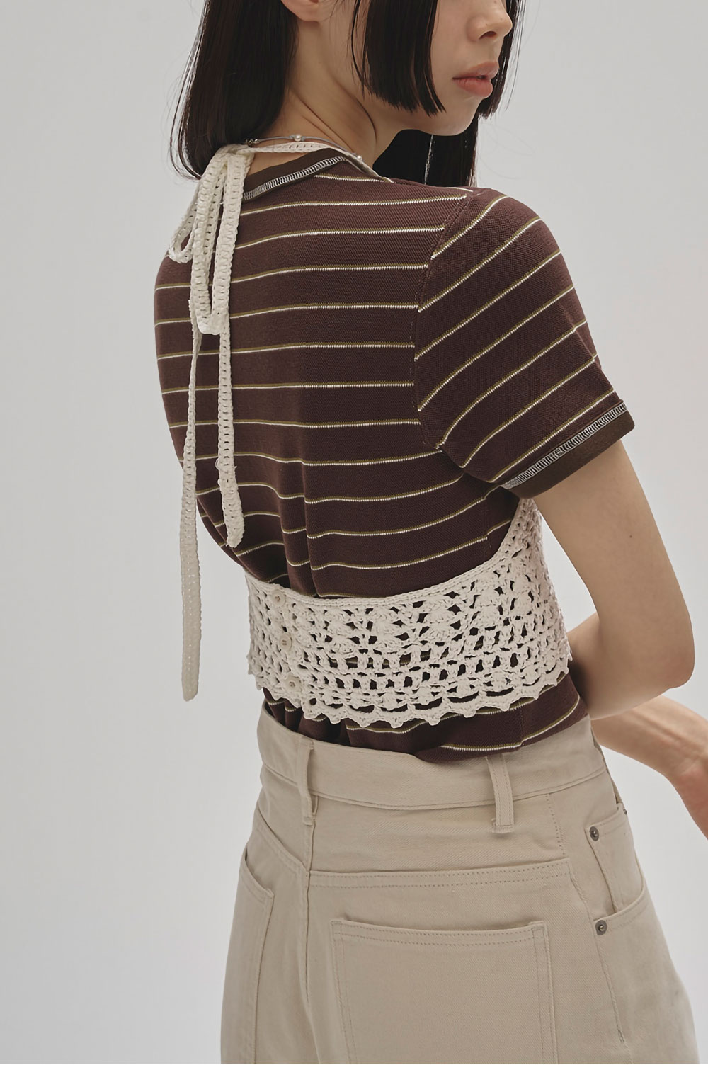 Crochet Knit Bustier - ECRU (12520504) | セレクトショップ