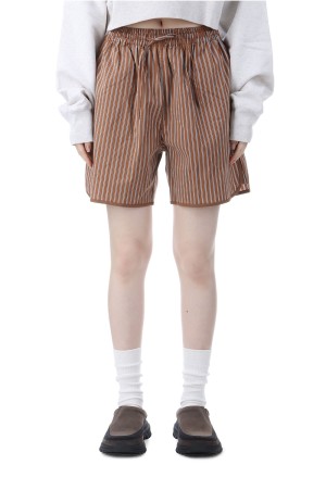 Stripe Half Pants - CAMEL (12520701)