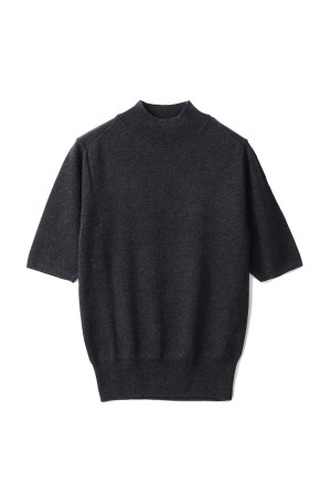 Halfsleeve Highgauge Knit - CHARCOAL GRAY(12520513)