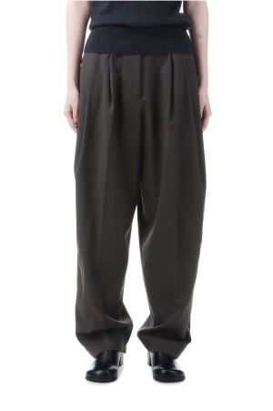 Tapered Tuck Trousers - DARK GRAY (12520710)