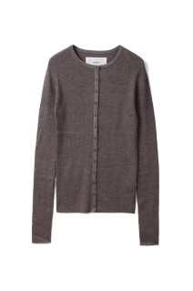 Silkwool Knit Cardigan - MOCHA (12520501)