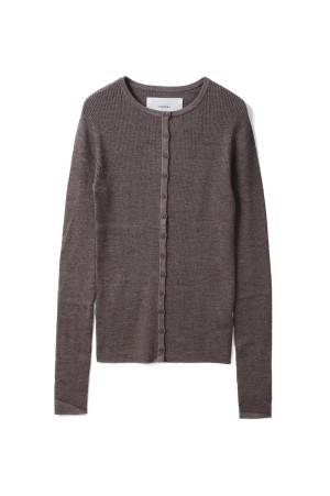 Silkwool Knit Cardigan - MOCHA (12520501)