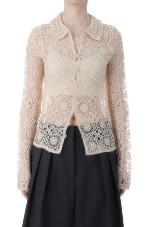 Mohair Crochet Knitshirts - IVORY (12520511)