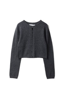 Cashmere Compact Cardigan - CHARCOAL GRAY (12520509)