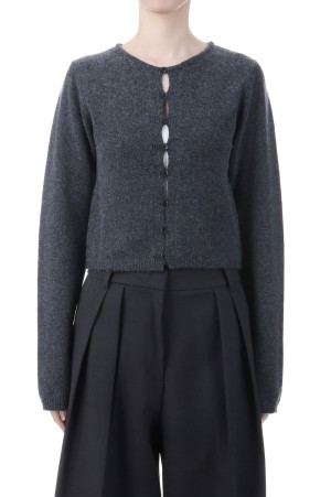Cashmere Compact Cardigan - CHARCOAL GRAY (12520509)