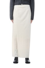 Pencil Velour Skirt - ECRU (12520805)