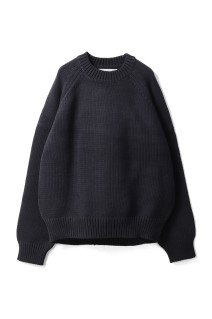 Raglan Knit Pullover - BLACK (12520510)