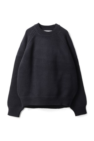 Raglan Knit Pullover - BLACK (12520510)