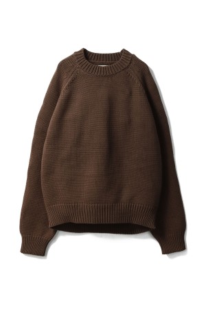 todayful Raglan Knit Pullover ブラウン TOPS | サウスオレンジ