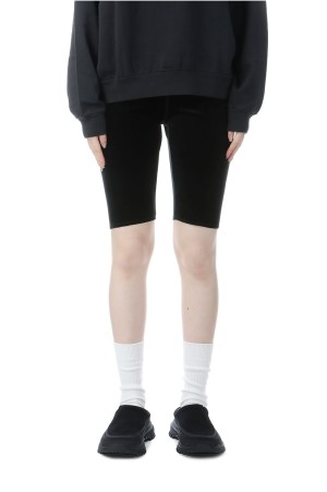 Velour Half Leggings -BLACK (12520709)