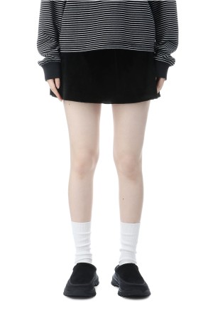 Velour Square Skirt -BLACK (12520804) | セレクトショップ