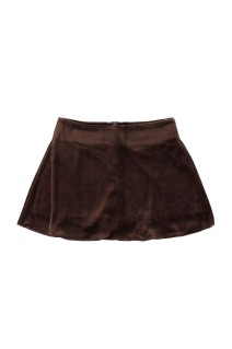 Velour Square Skirt -BLACK (12520804)