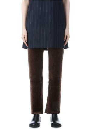 Velour Slit Leggings -BROWN (12520707)