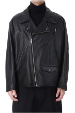 PC RIDERS JACKET W / LOVE &amp; PEACE SILVER / BLACK (PC-017-1962)