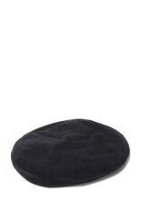 BLACK GABARDINE BERET (FUCK DRESS CODE PIPING OUTSIDE) / BLACK (PC-031-3656)