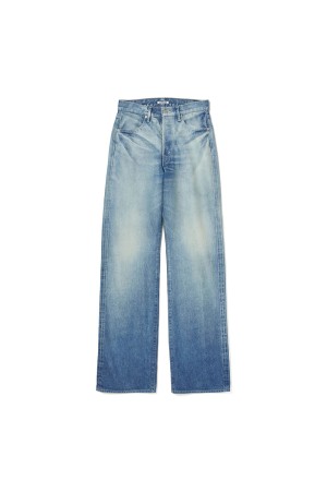 SELVEDGE FADED HEAVY DENIM PANTS - FADED INDIGO (A25AP04DH)