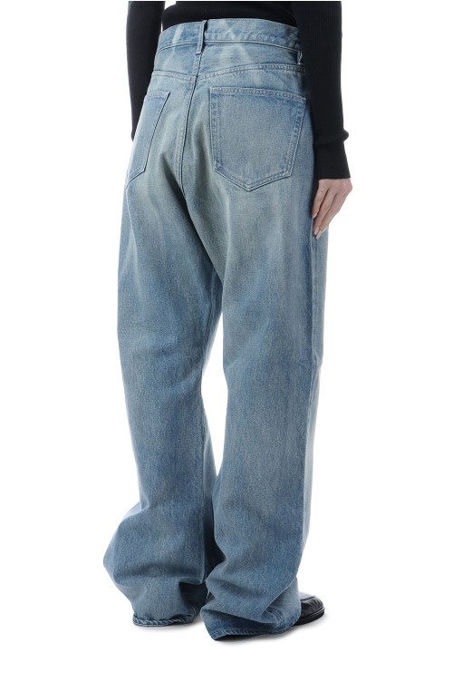 SELVEDGE FADED HEAVY DENIM PANTS - FADED INDIGO (A25AP04DH