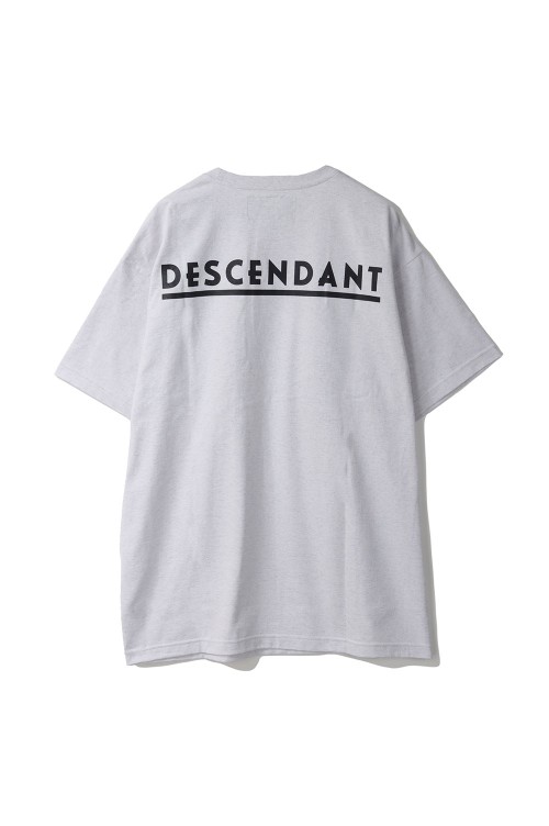 DESCENDANT GENNAKER SS Tシャツ グレー L DESCENDANT (ディセンダント) / GENNAKER ORGANIC COTTON CROP