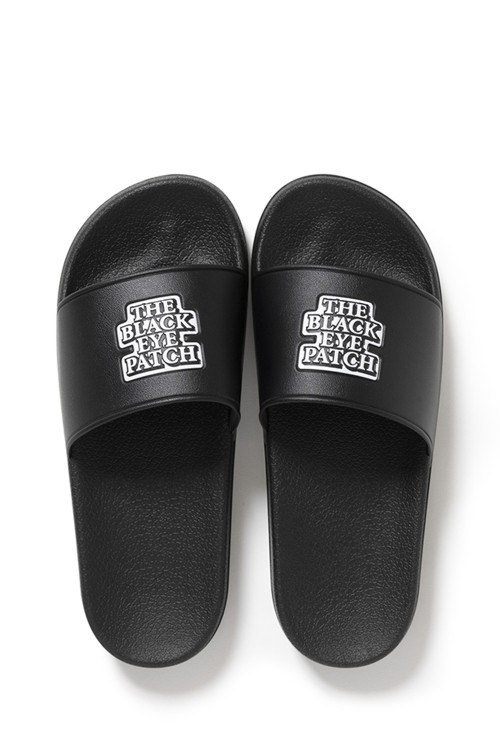 靴 Black Eye Patch OG LABEL SHOWER SANDALS OG LABEL SHOWER SANDALS/ BLACK (BEPSS25AC63) | セレクトショップ