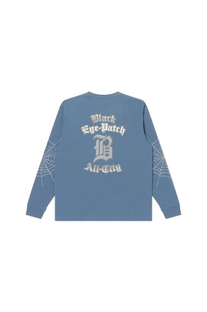ALL CITY COBWEB L/S TEE/ DARK BLUE (BEPSS25LT09)