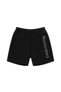 RHINESTONED OE SWEAT SHORTS/ BLACK (BEPSS25PA13)