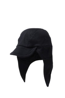TECH WOOL ARMY EAR CAP - BLACK (NO.28277)