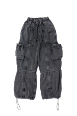 CPG ANOMALY CORD SWEAT PANTS - BLACK (25AW-CPG-10 / FS1890)