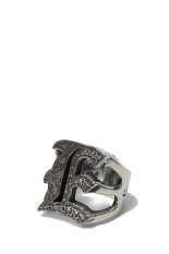 Engraved Initial Ring / E / Silver (RX-726-1)