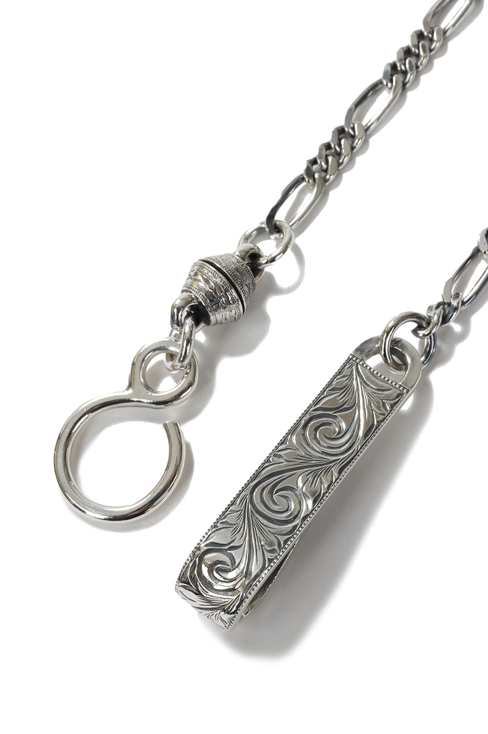 Engraved Narrow Wallet Chain (Short) / Silver (RX-205) | セレクト
