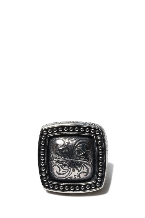 アクセサリー ANTIDOTEBUYERSCLUBE ngraved Mafia Ring ANTIDOTE BUYERS CLUB - Engraved Mafia Ring / リング / RX-721