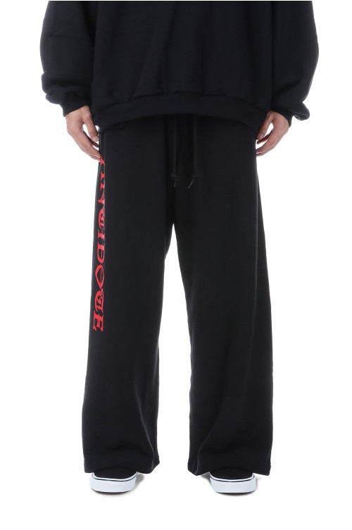 Over Sized Logo Sweat Pants / Black (ABCAW25OS05) | セレクト