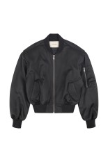 CROPPED BROAD BOMBER SUITING / GREY (ESU-W25-1048-GR)