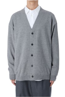 WOOL WASHI OVERSIZED CARDIGAN - GRAY(003) (KRAGGW0104)