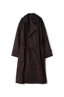 OVERSIZED DOUBLE BREASTED COAT - GREY BROWN (ST.1202)