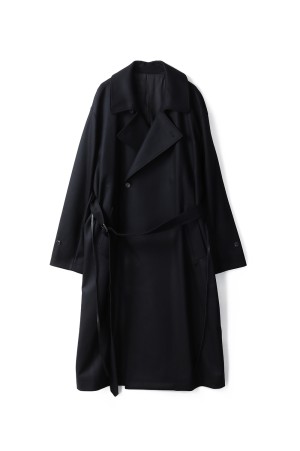 OVERSIZED DOUBLE BREASTED COAT - BLACK (ST.1202)
