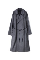OVERSIZED DOUBLE BREASTED COAT - GREY (ST.1203)
