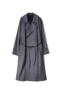 OVERSIZED DOUBLE BREASTED COAT - GREY (ST.1203)